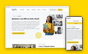 Site novo do Programa Impulso no computador e no celular