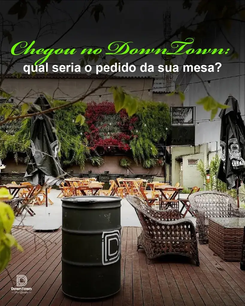 Carrossel sobre o garden do DownTown