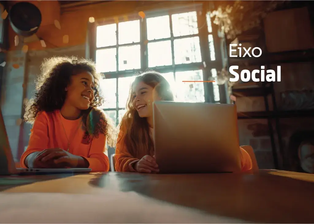 Abertura do Eixo Social do relatório ESG da Ligga