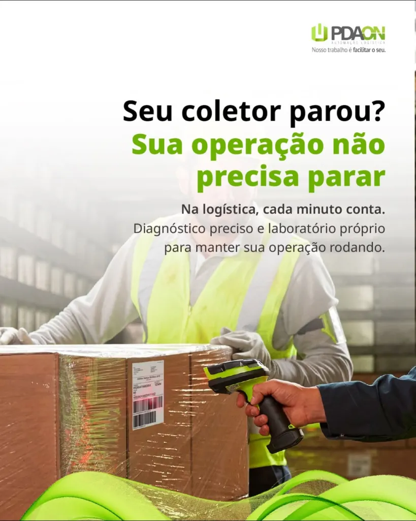 Post da PDA-On sobre automação logística
