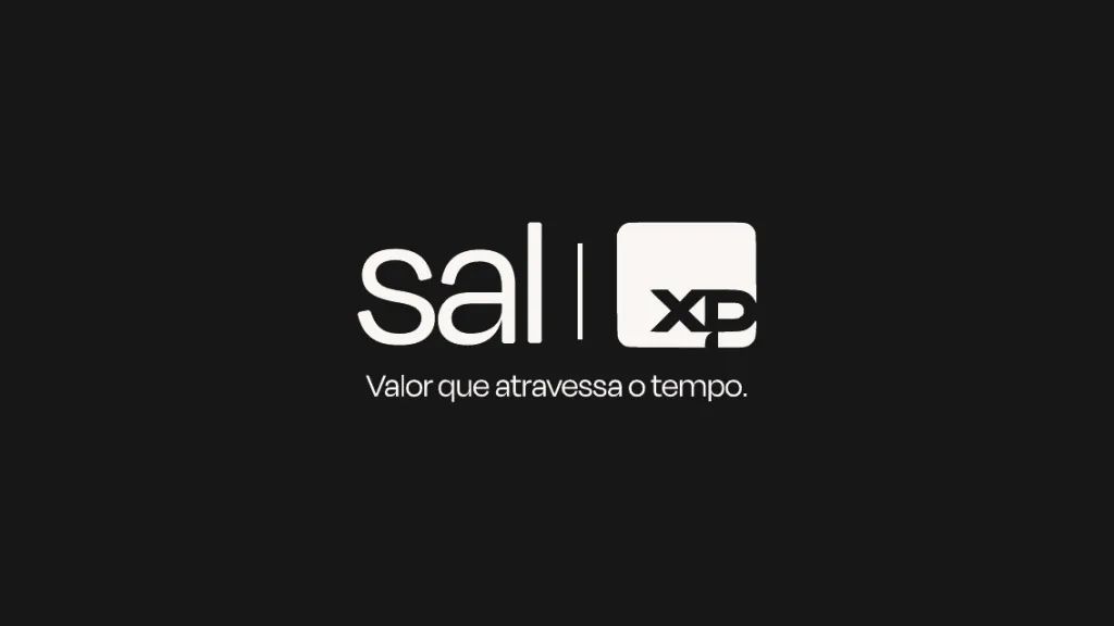 Logo da Sal Investimentos com a XP em versão negativa