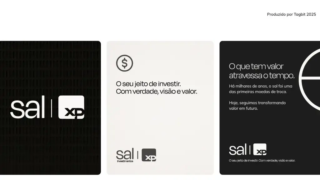Posts de redes sociais da Sal Investimentos