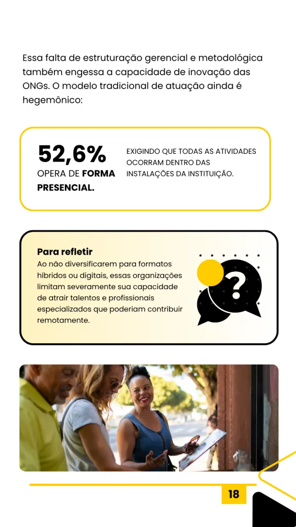 Página do Relatório Cenário do Voluntariado Paranaense