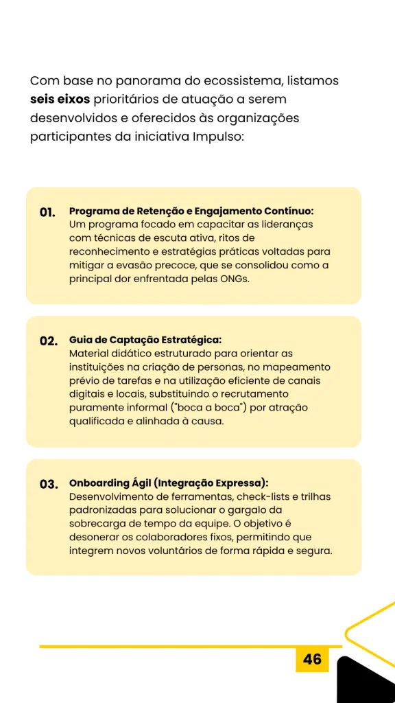 Página do Relatório Cenário do Voluntariado Paranaense